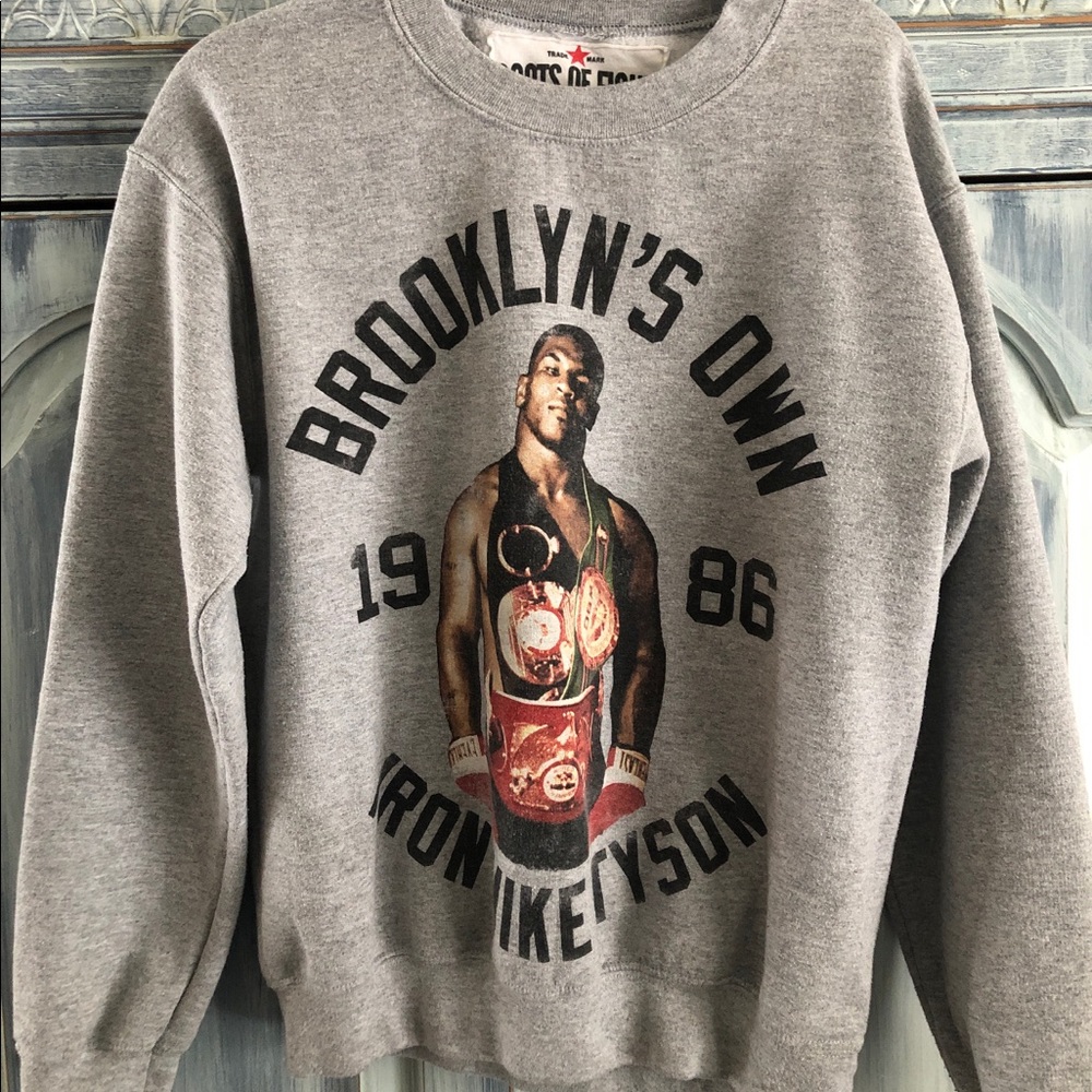 Roots of Fight Vintage Mike Tyson sweatshirt Small S Men